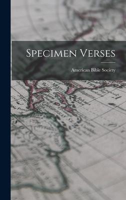 Vorderes Coverbild Specimen Verses