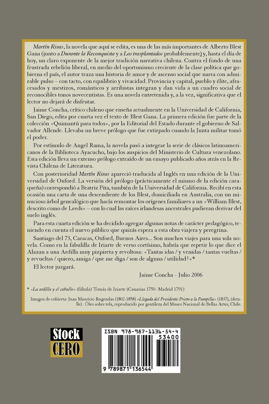 Rückseitencover Martin Rivas