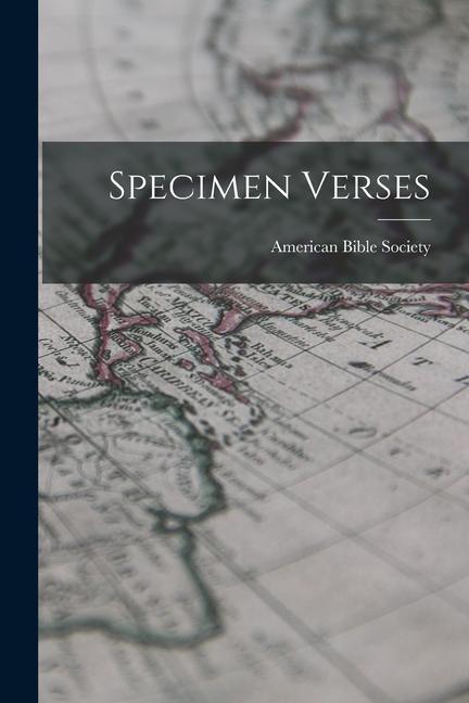 Vorderes Coverbild Specimen Verses