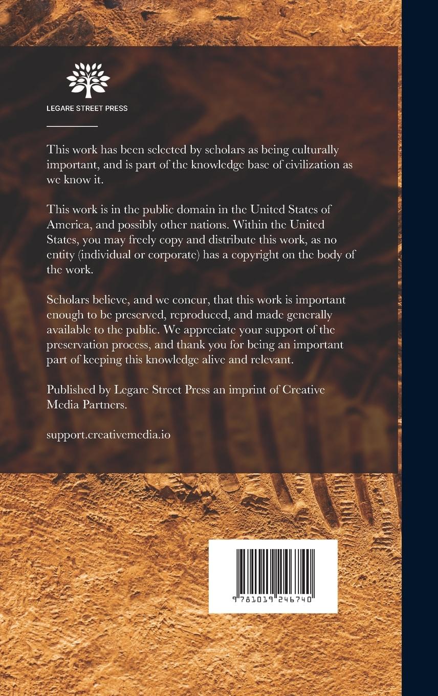 Rückseitencover A Monograph of the Fossil Insects of the British Coal Measures