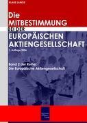 Vorderes Coverbild Die Mitbestimmung bei der Europäischen Aktiengesellschaft