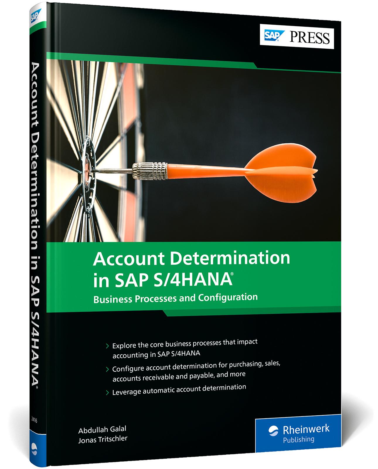 Vorderes Coverbild Account Determination in SAP S/4HANA