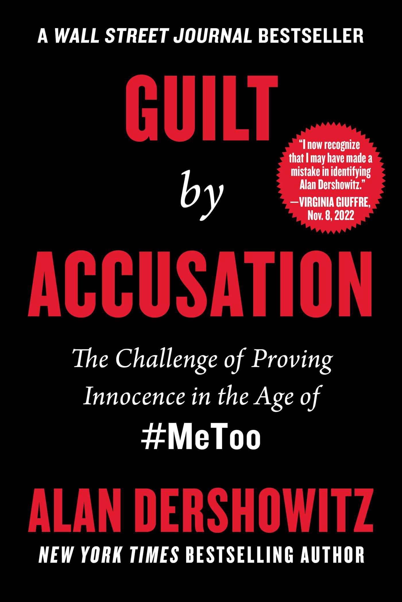 Vorderes Coverbild Guilt by Accusation