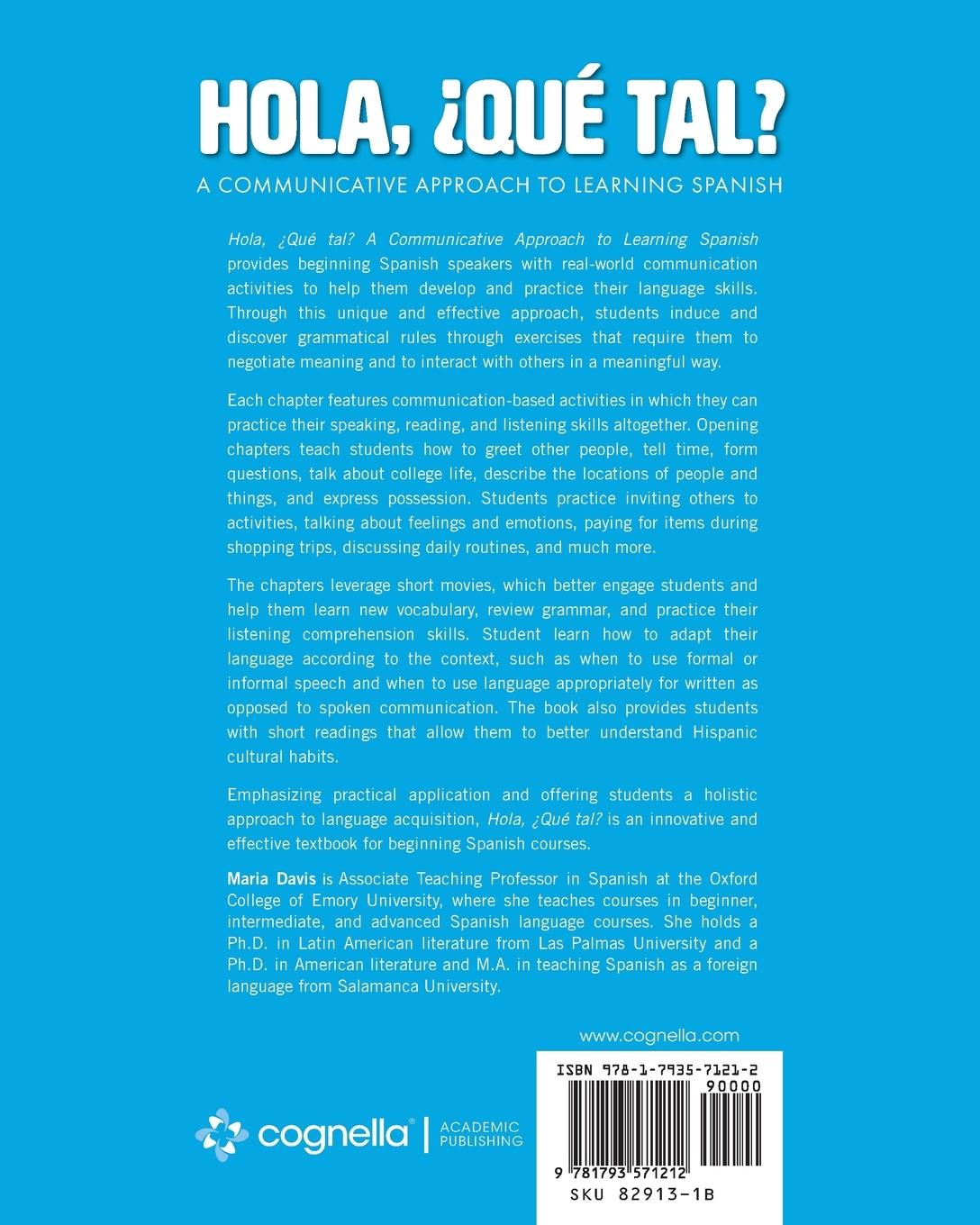 Rückseitencover Hola, ¿Qué tal?