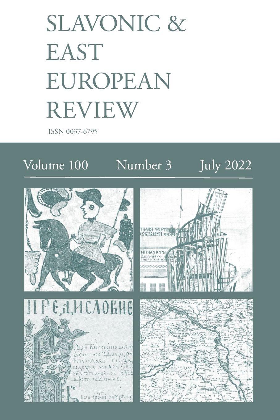 Vorderes Coverbild Slavonic & East European Review (100