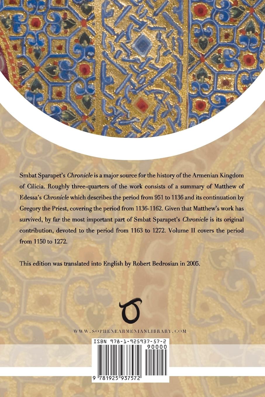 Rückseitencover Smbat Sparapet's Chronicle