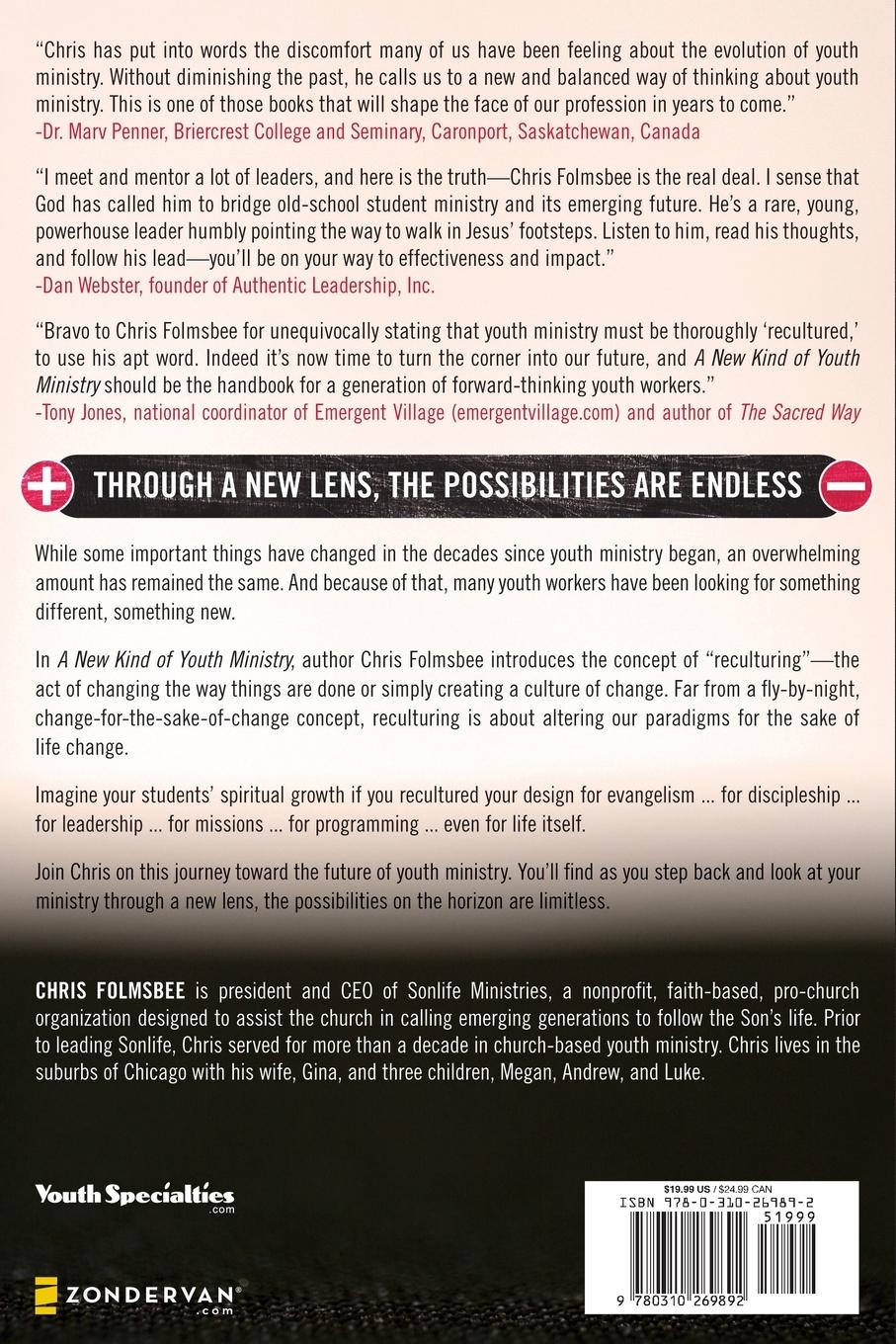 Rückseitencover A New Kind of Youth Ministry