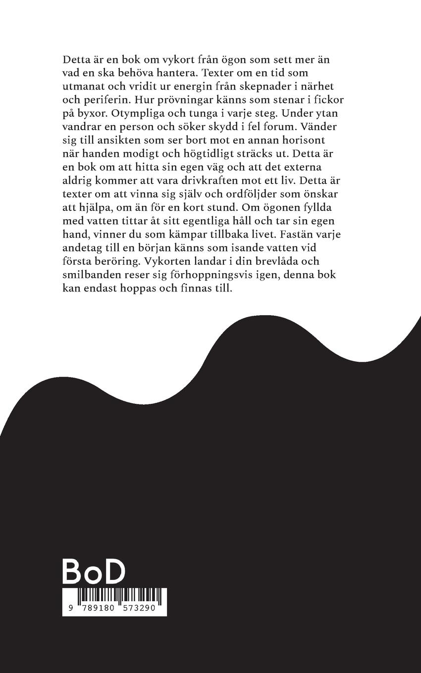 Rückseitencover Vykort från vattenfärgade ögon