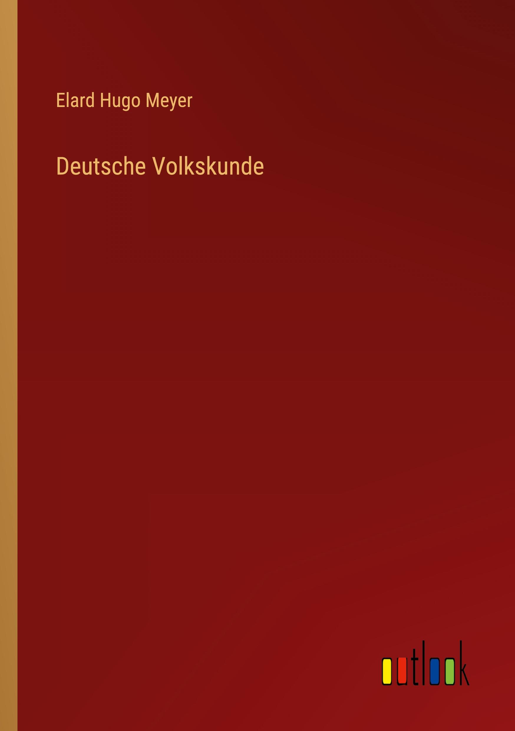 Vorderes Coverbild Deutsche Volkskunde