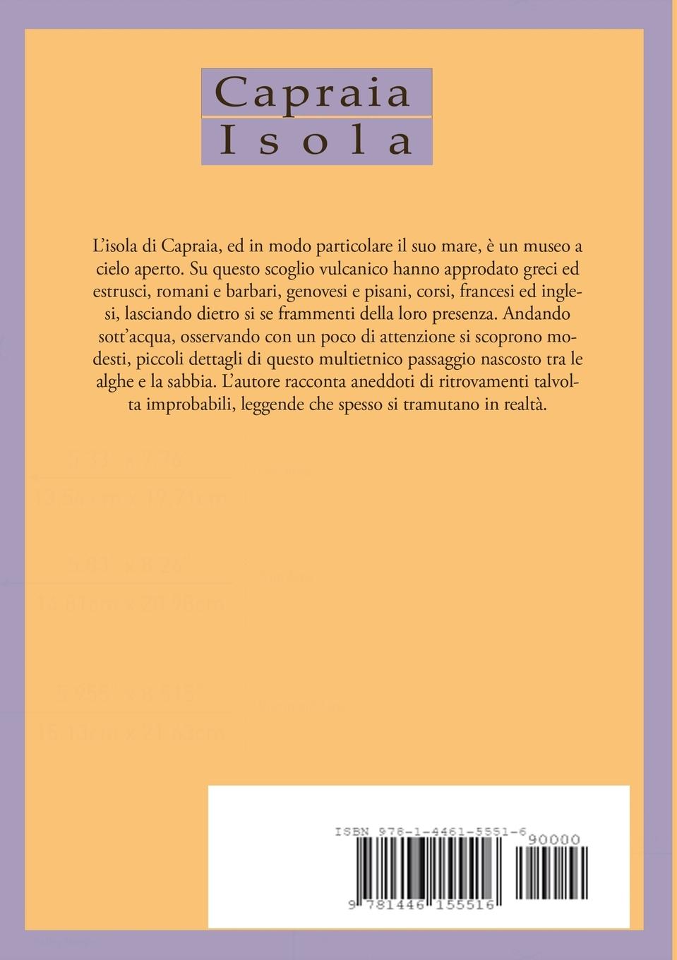 Rückseitencover Capraia Isola Leggende, Storie, Racconti di mare
