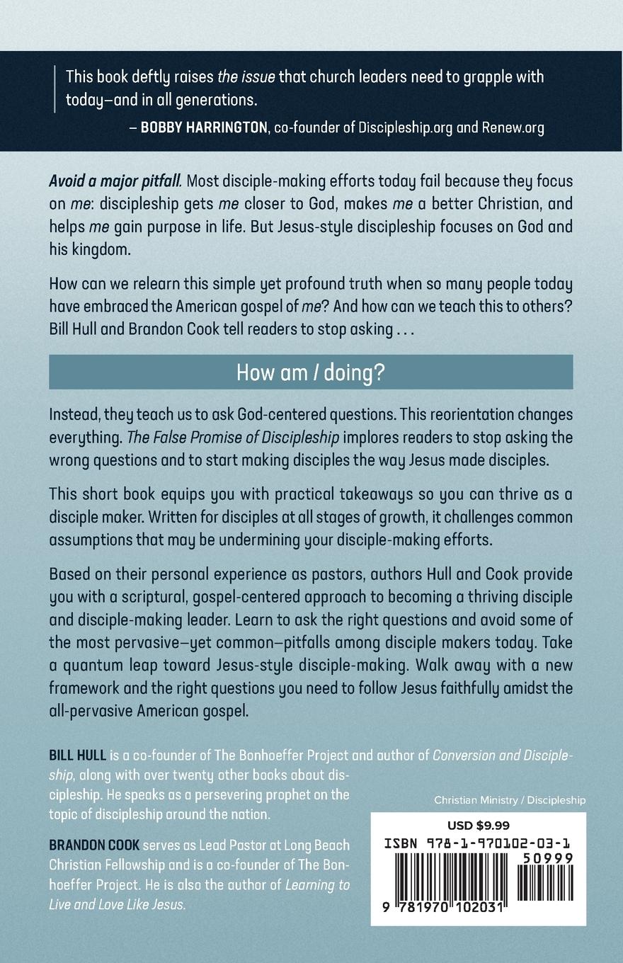 Rückseitencover The False Promise of Discipleship