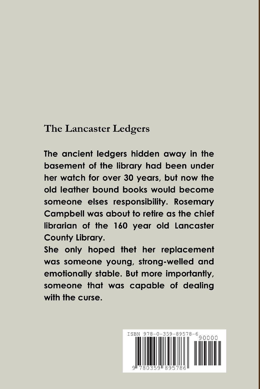 Rückseitencover The Lancaster Ledgers