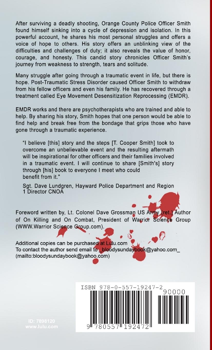 Rückseitencover Bloody Sunday Surviving Post Traumatic Stress Disorder With EMDR