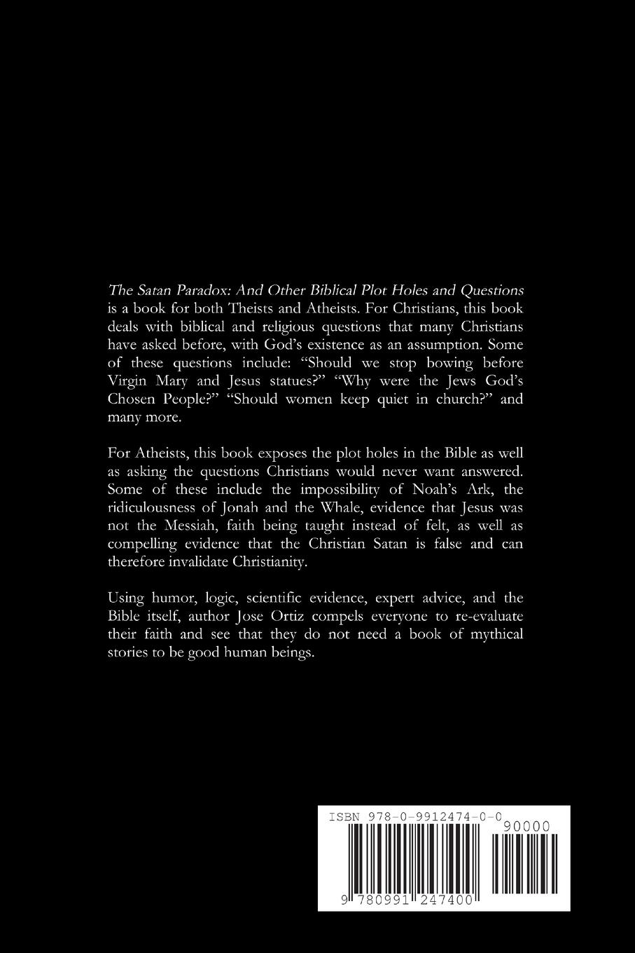 Rückseitencover The Satan Paradox