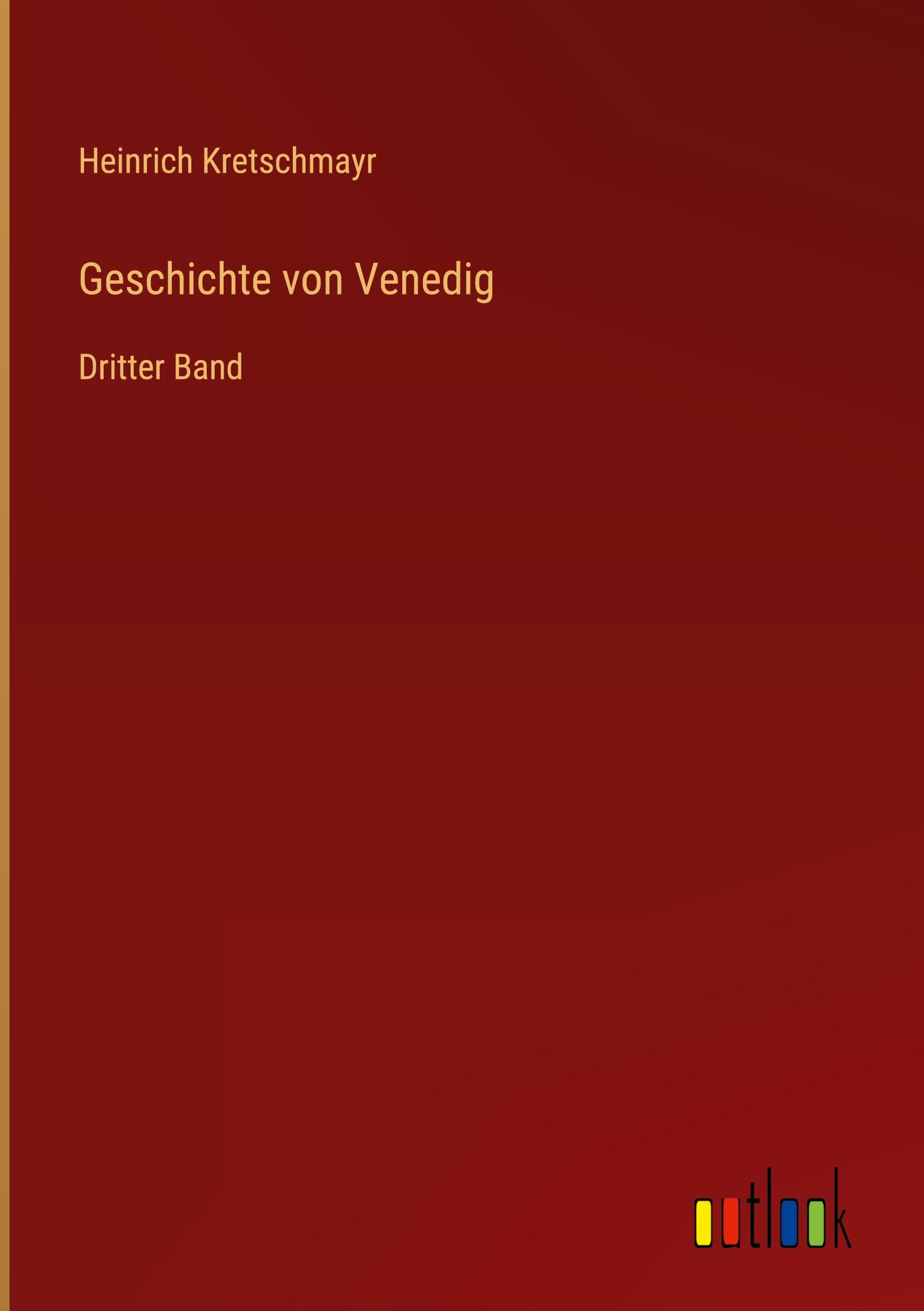 Vorderes Coverbild Geschichte von Venedig