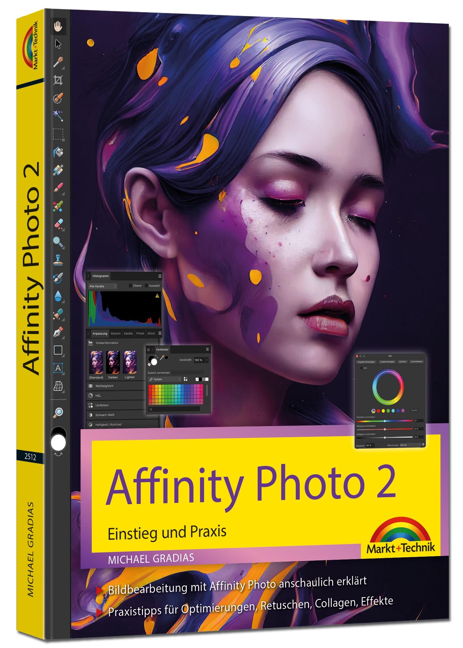 Vorderes Coverbild Affinity Photo 2 - Einstieg und Praxis für Windows Version - Die Anleitung Schritt für Schritt zum perfekten Bild