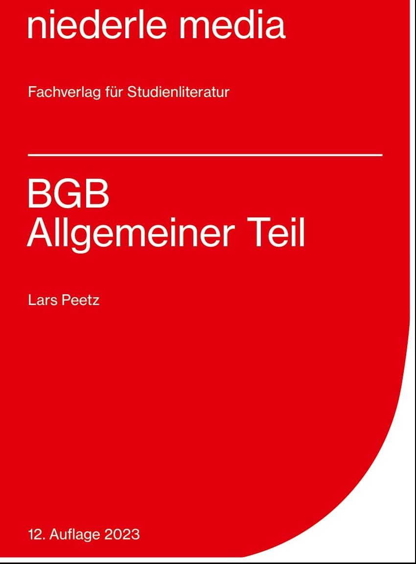 Vorderes Coverbild Karteikarten BGB Allgemeiner Teil