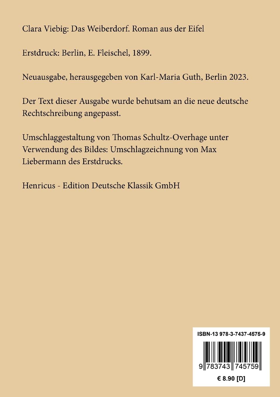 Rückseitencover Das Weiberdorf