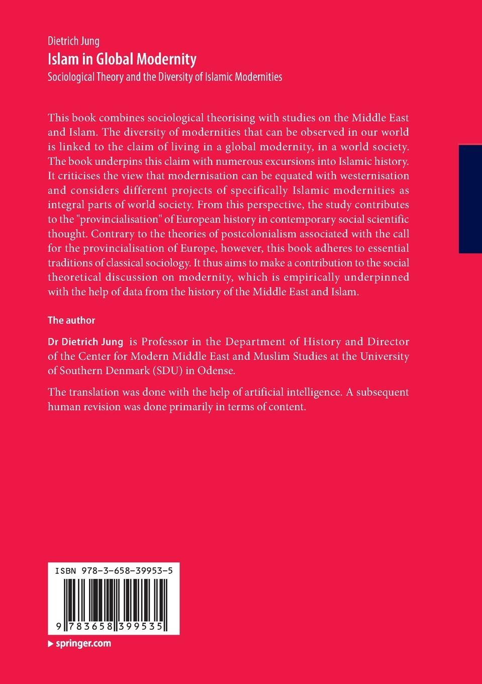 Rückseitencover Islam in Global Modernity