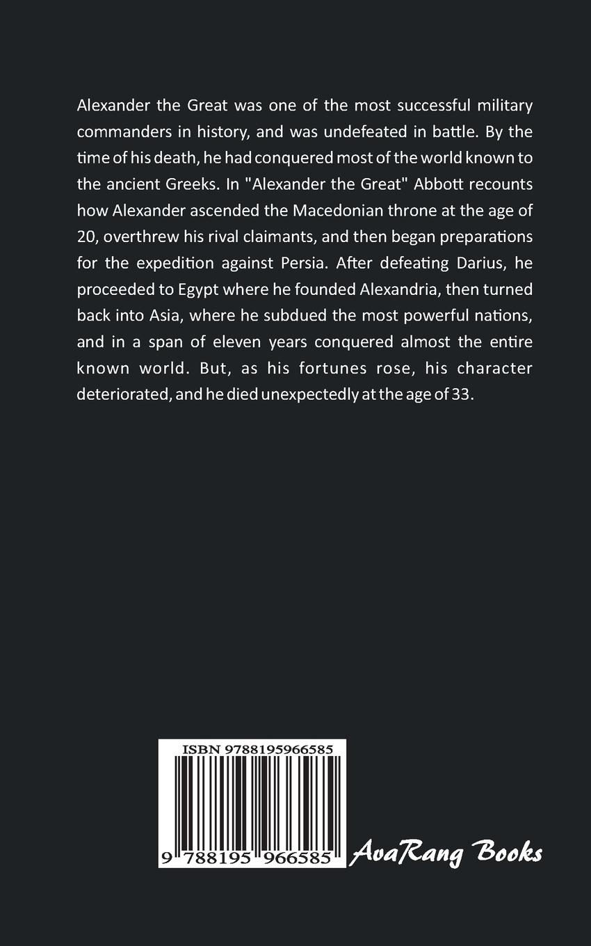 Rückseitencover ALEXANDER The Great