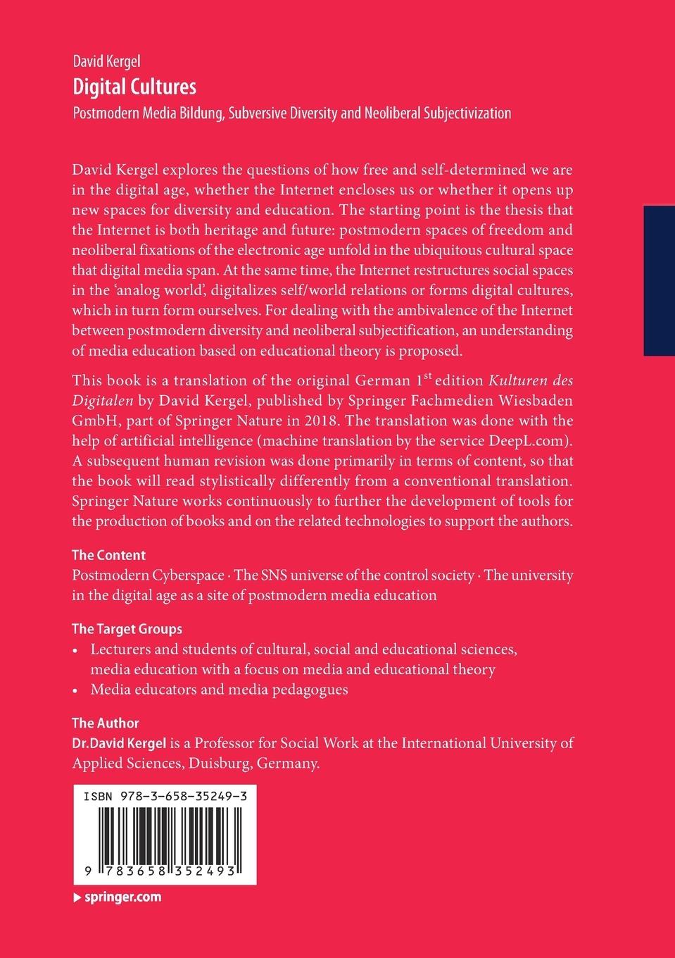 Rückseitencover Digital Cultures