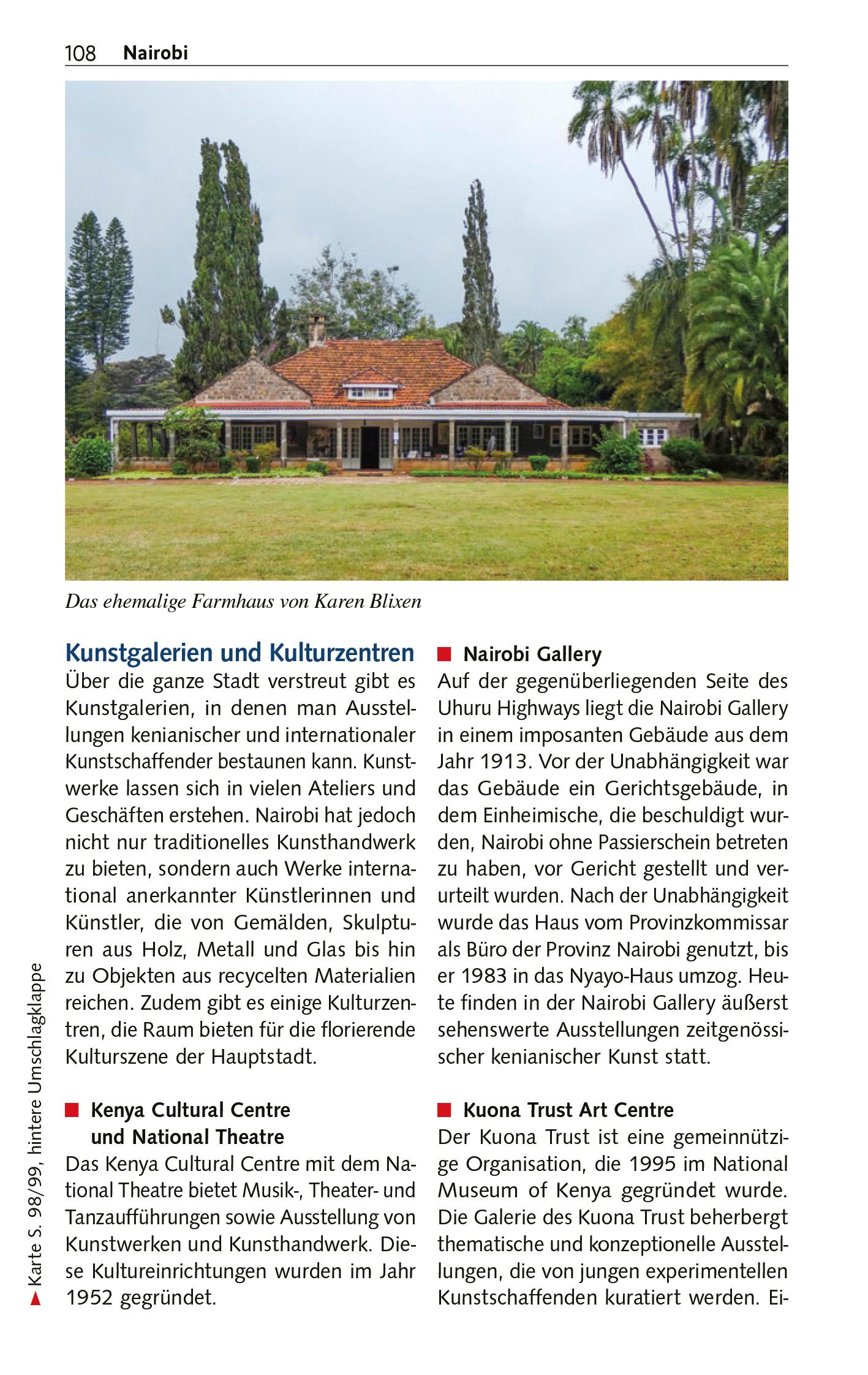 Beispielinhalt (Bild) TRESCHER Reiseführer Kenia