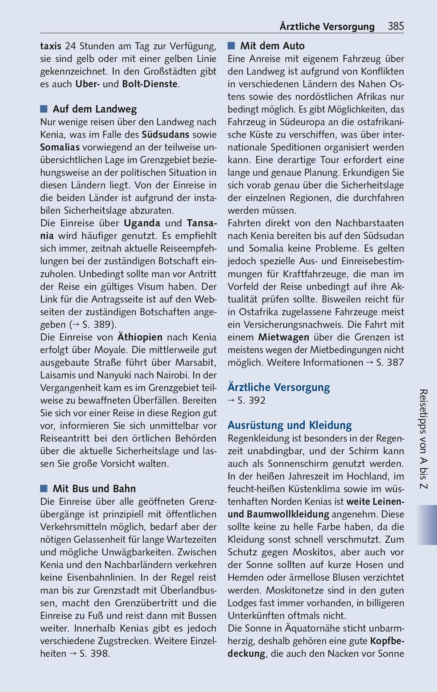 Beispielinhalt (Bild) TRESCHER Reiseführer Kenia