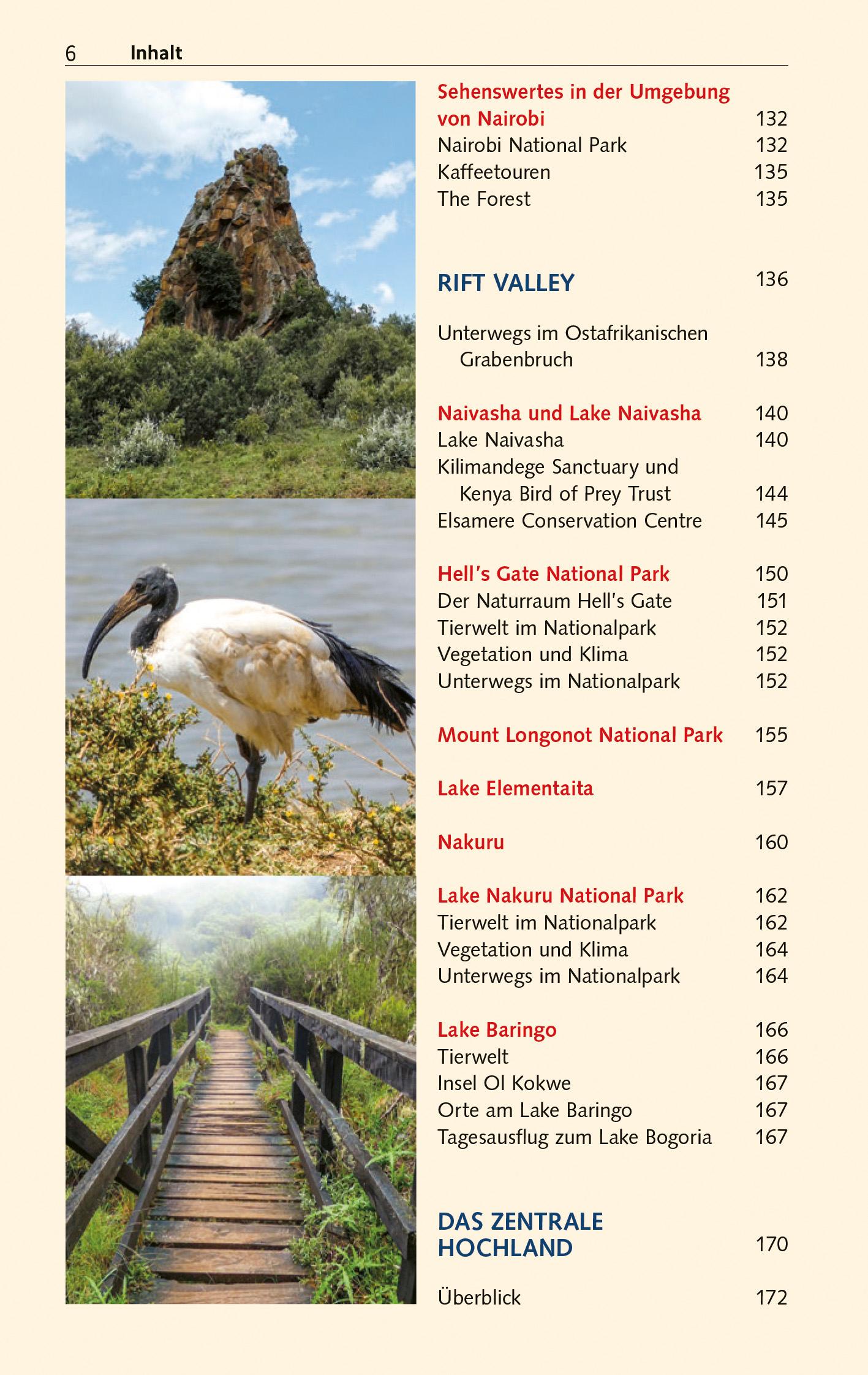 Beispielinhalt (Bild) TRESCHER Reiseführer Kenia