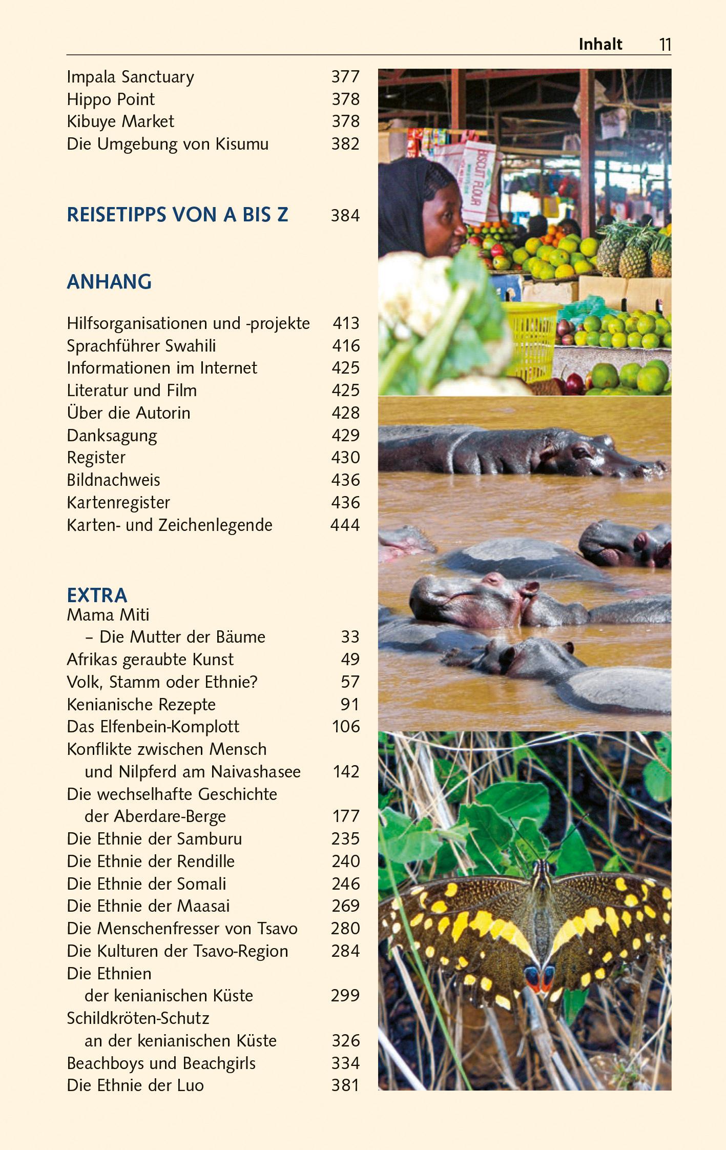 Beispielinhalt (Bild) TRESCHER Reiseführer Kenia
