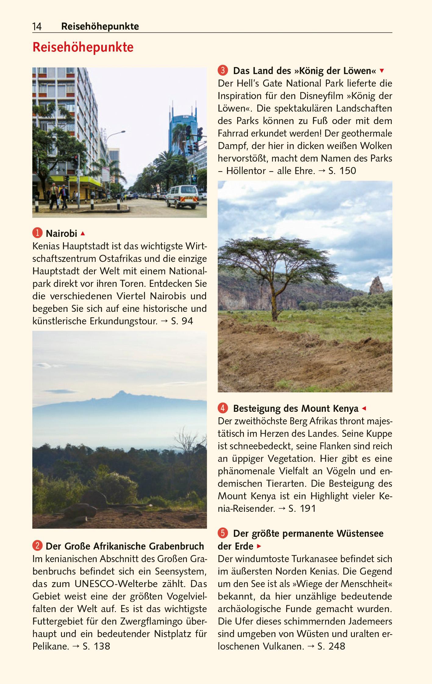 Beispielinhalt (Bild) TRESCHER Reiseführer Kenia