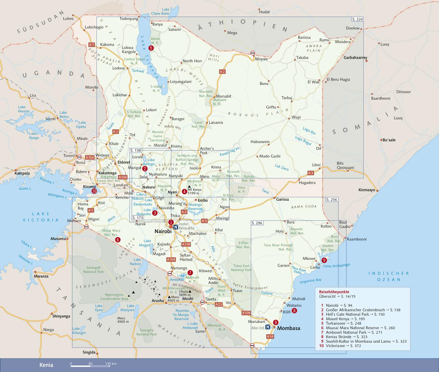 Beispielinhalt (Bild) TRESCHER Reiseführer Kenia