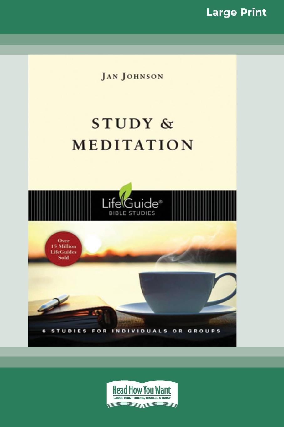 Vorderes Coverbild Study and Meditation (Large Print 16 Pt Edition)