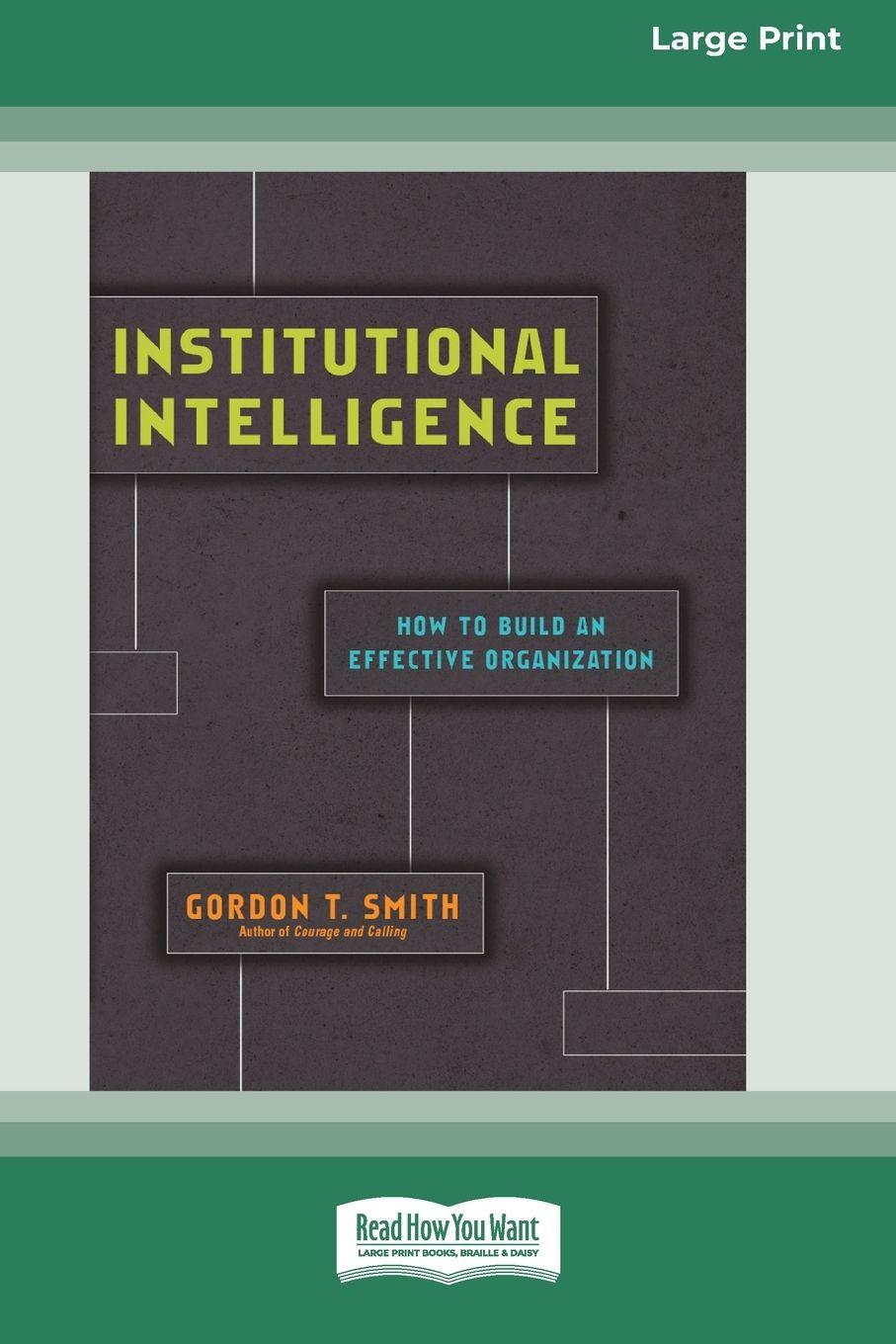 Vorderes Coverbild Institutional Intelligence