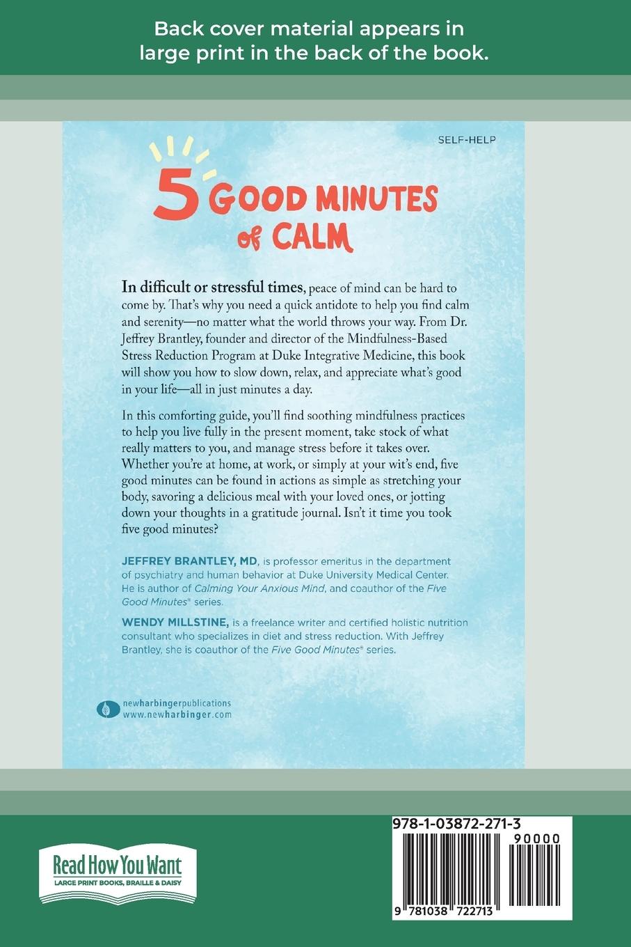 Rückseitencover Five Good Minutes of Mindfulness