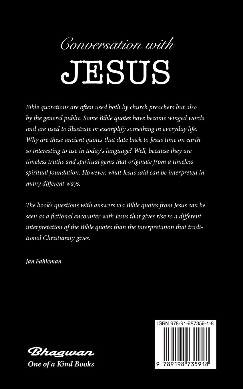 Rückseitencover Conversation with Jesus