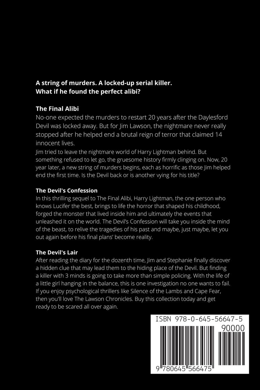 Rückseitencover The Final Alibi