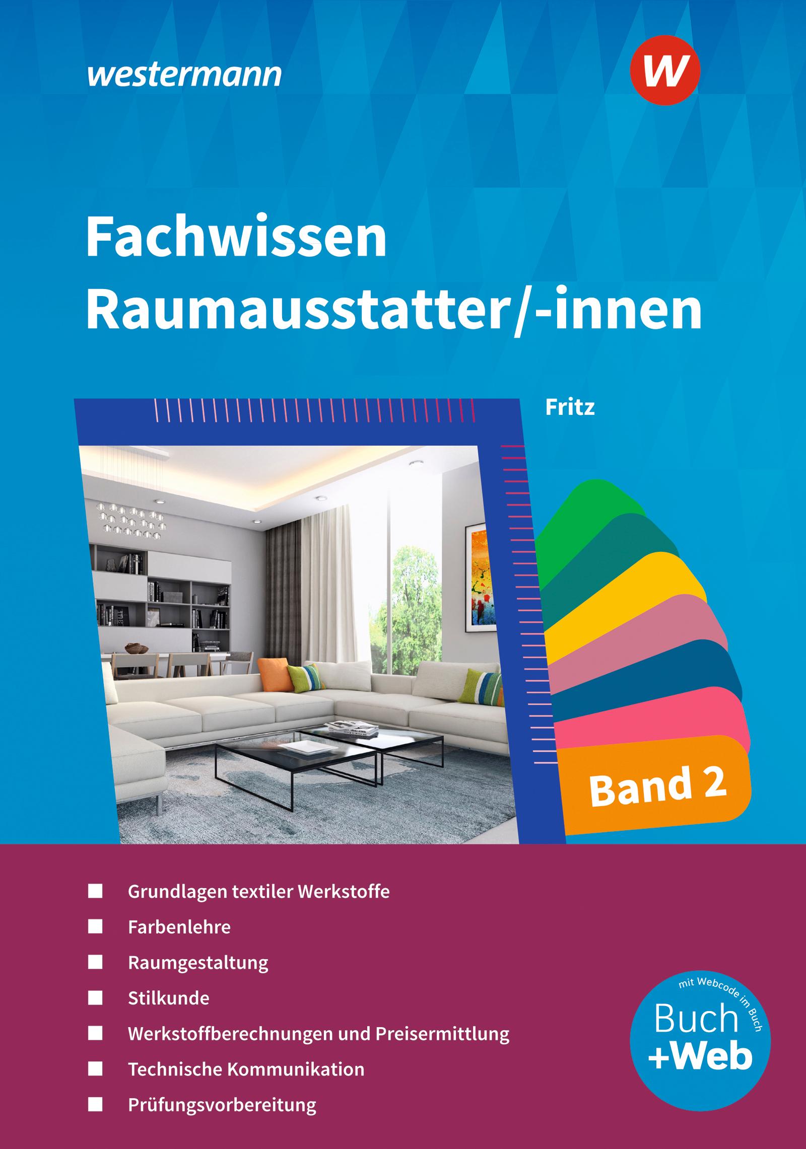 Vorderes Coverbild Fachwissen für Raumausstatter/-innen 2. Schulbuch