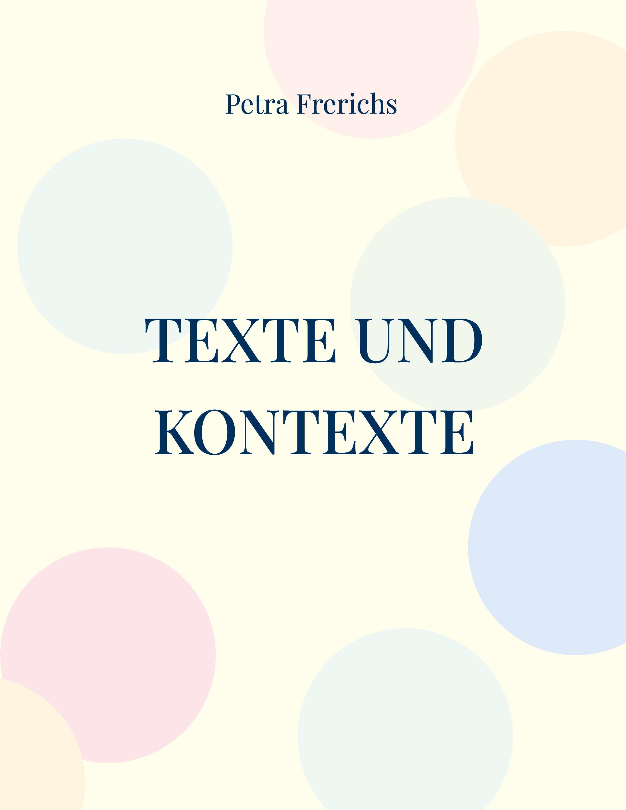 Vorderes Coverbild Texte und Kontexte
