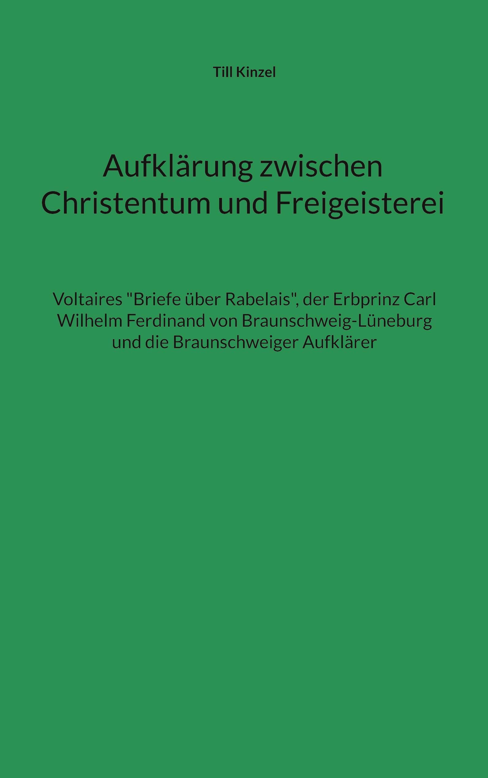 Vorderes Coverbild Aufklärung zwischen Christentum und Freigeisterei