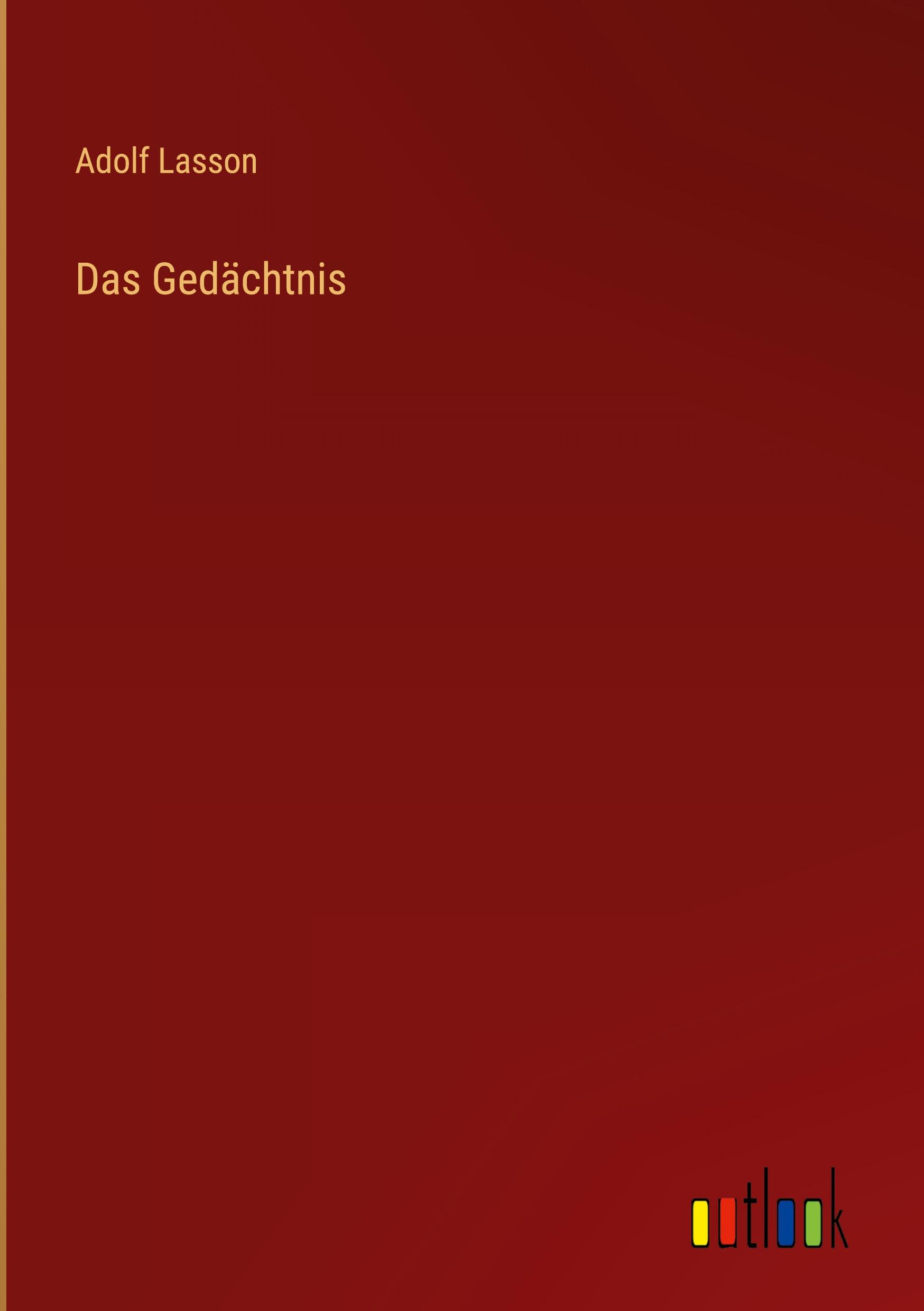 Vorderes Coverbild Das Gedächtnis