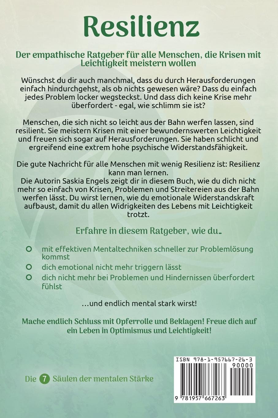 Rückseitencover Resilienz - Die 7 Säulen zur mentalen Stärke