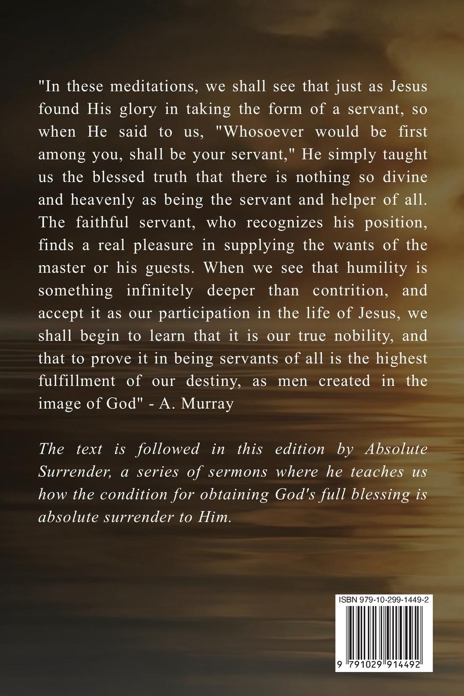 Rückseitencover Humility and Absolute surrender