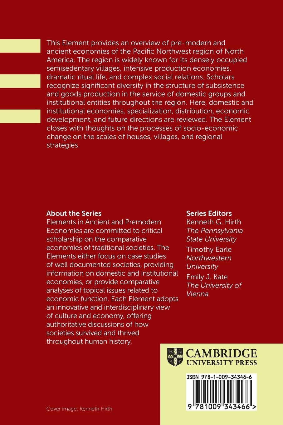 Rückseitencover Ancient and Pre-modern Economies of the North American Pacific Northwest