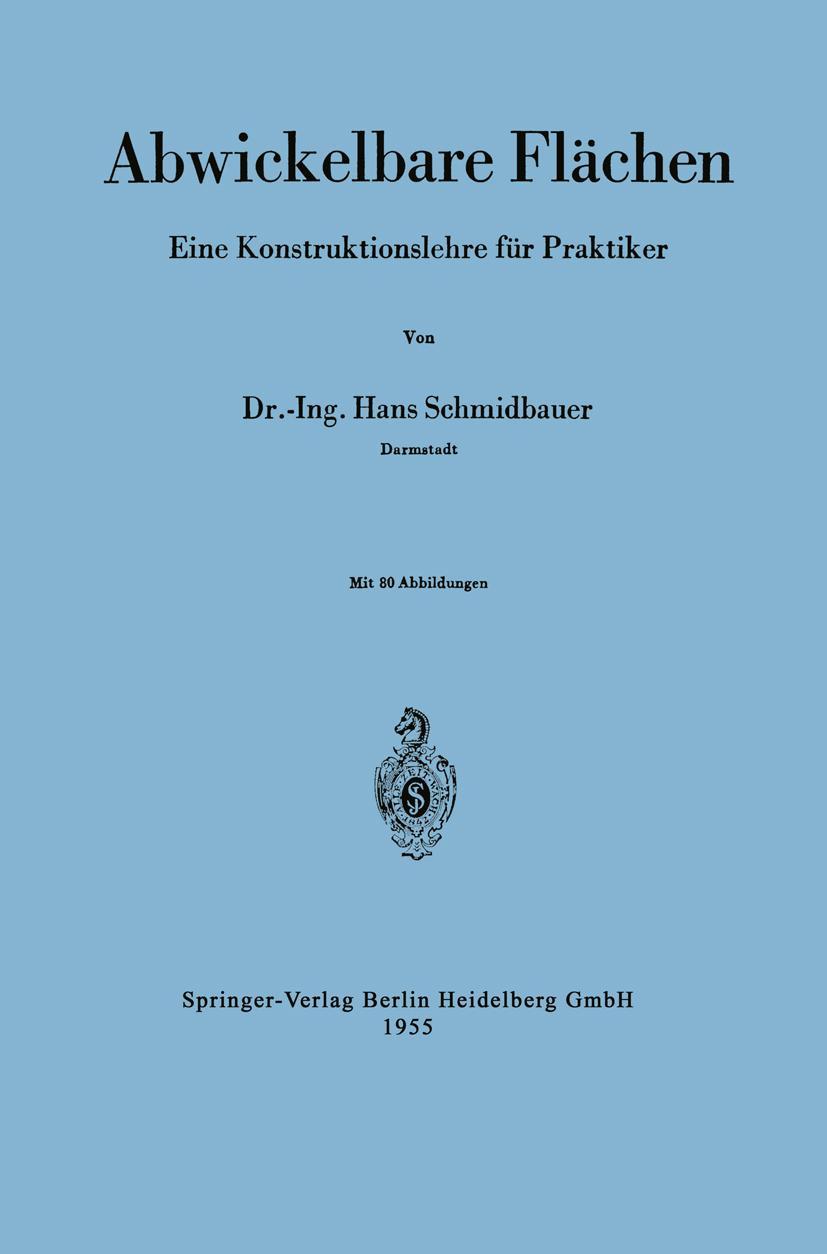 Vorderes Coverbild Abwickelbare Flächen