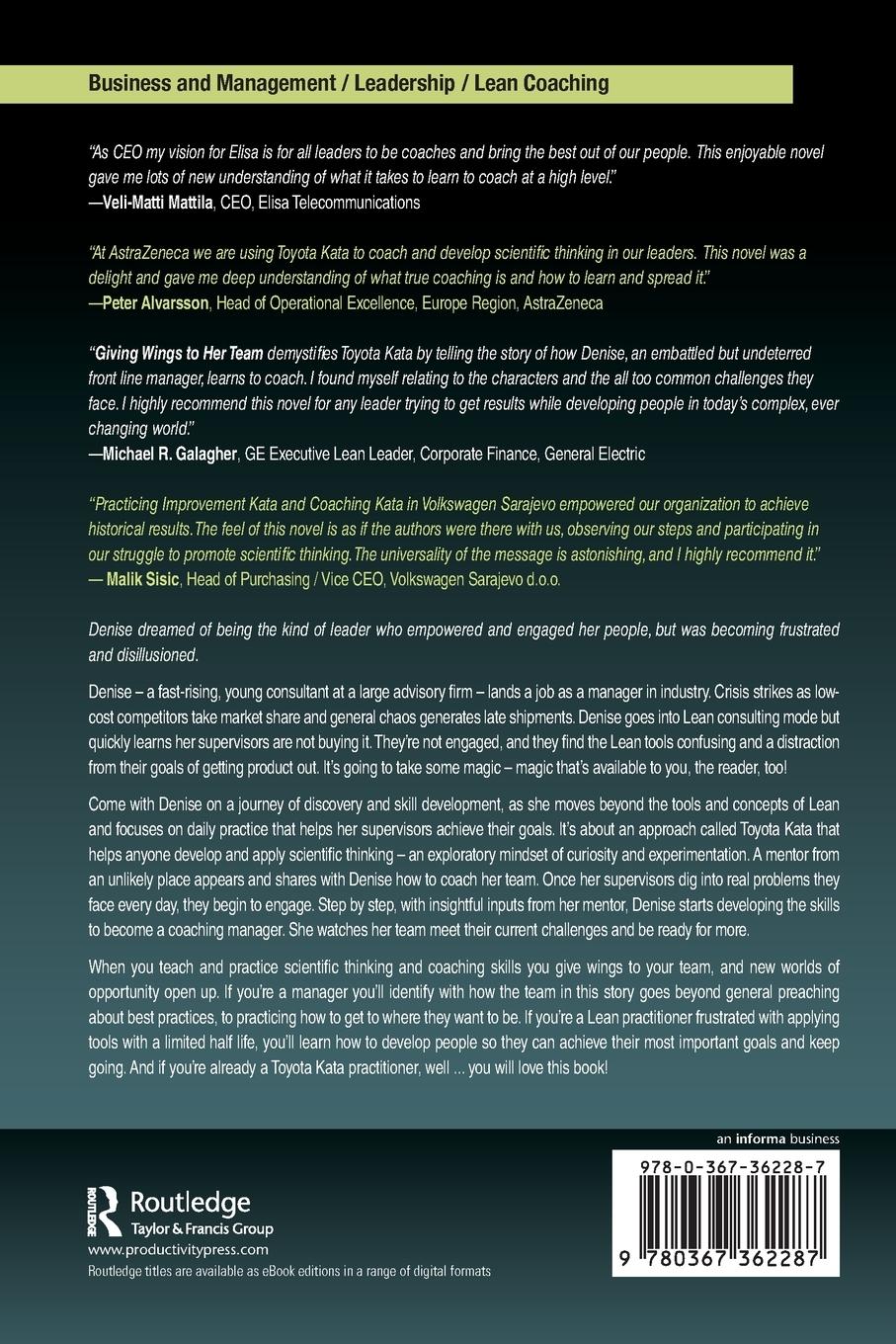 Rückseitencover Giving Wings to Her Team