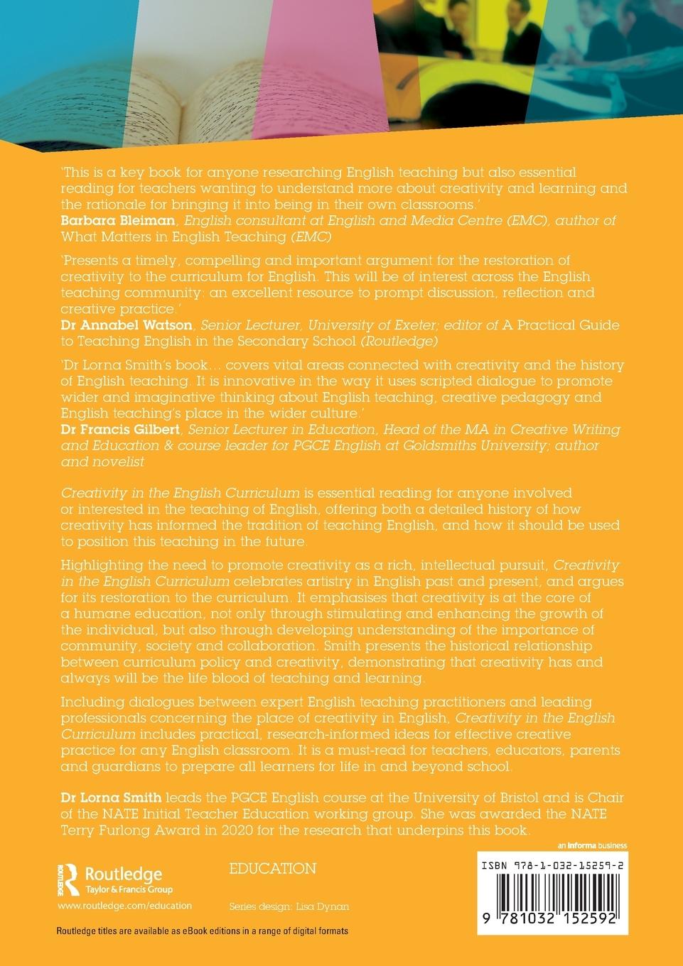 Rückseitencover Creativity in the English Curriculum