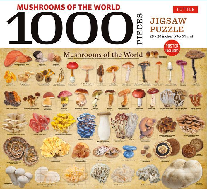 Vorderes Coverbild Mushrooms of the World - 1000 Piece Jigsaw Puzzle
