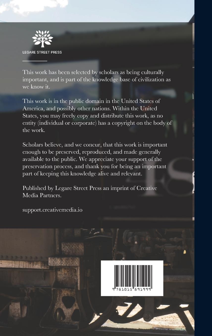Rückseitencover History of the Engineering, Construction and Equipment of the Pennsylvania Railroad Company's New York Terminal and Approaches...