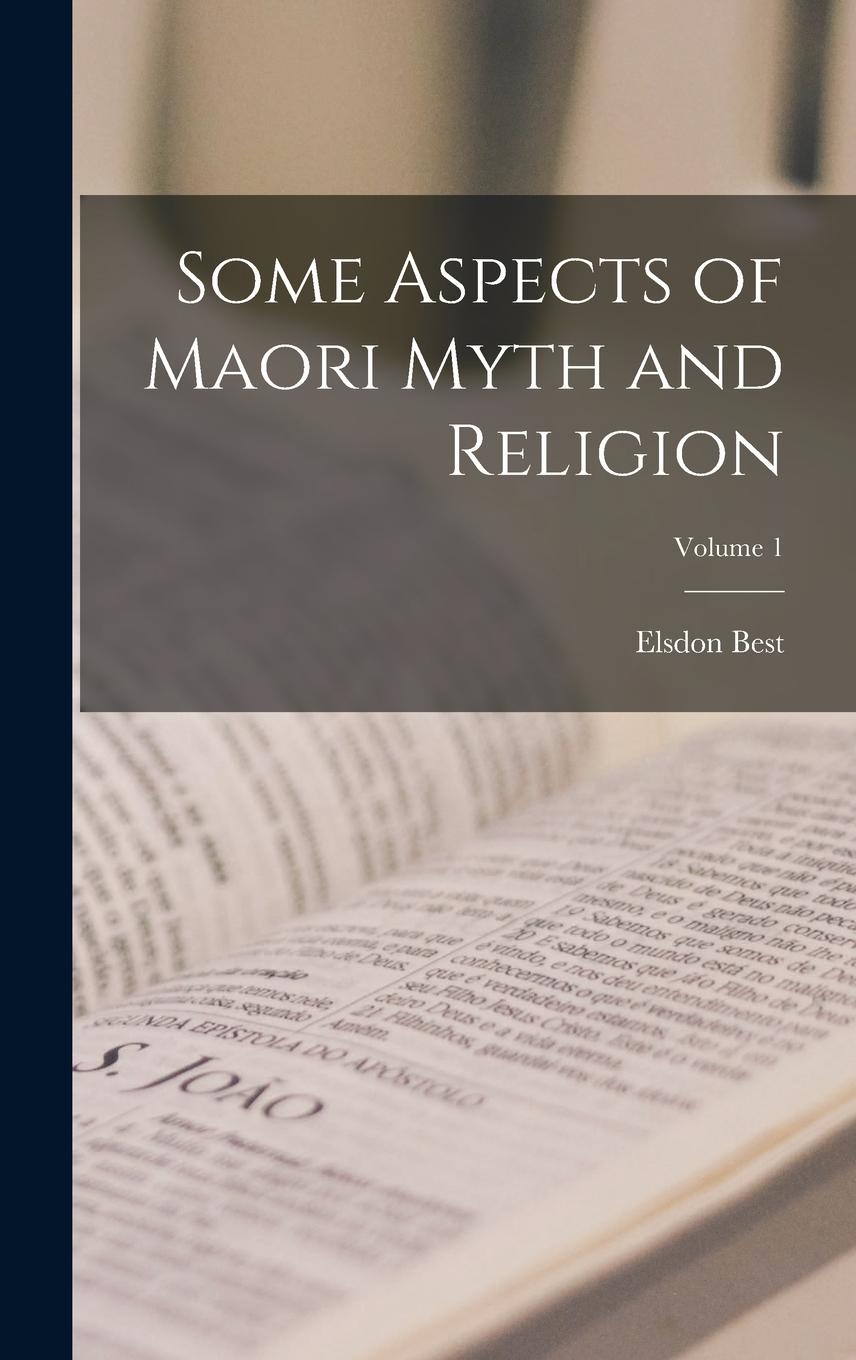 Vorderes Coverbild Some Aspects of Maori Myth and Religion; Volume 1