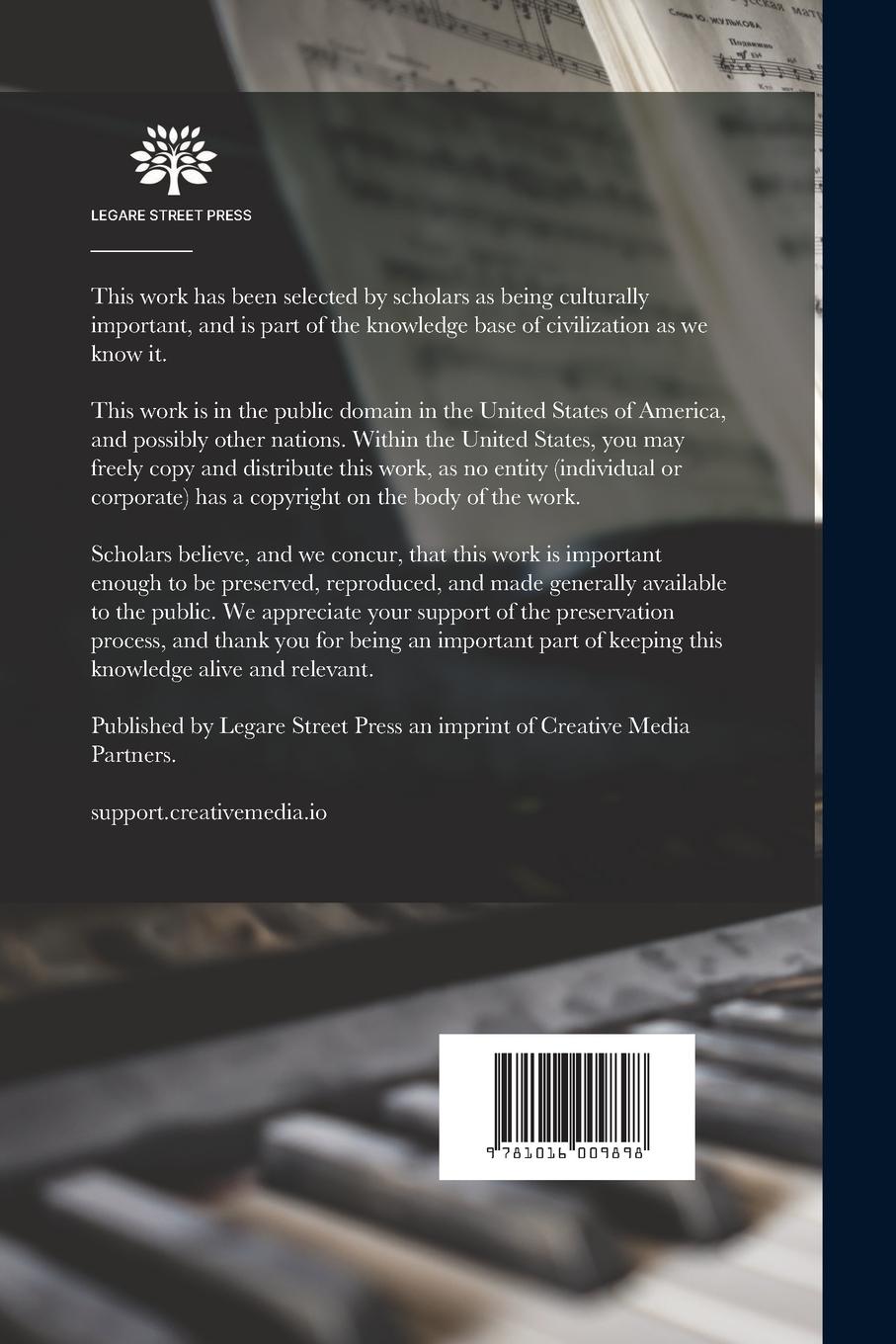Rückseitencover Complete Theoretical and Practical Instruction for Playing the Organ, With Numerous Exercises for Acquiring the use of the Pedals. Translated From the